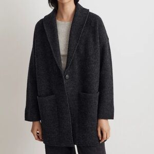 Madewell Herringbone Sweater Blazer